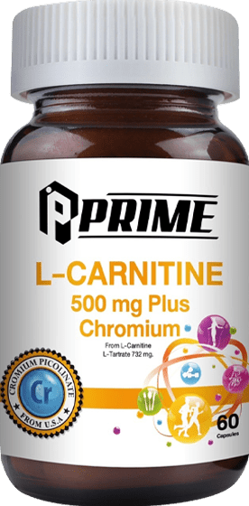 PRIME แอล-คาร์นิทีน 500 มิลลิกรัม พลัส โครเมี่ยม